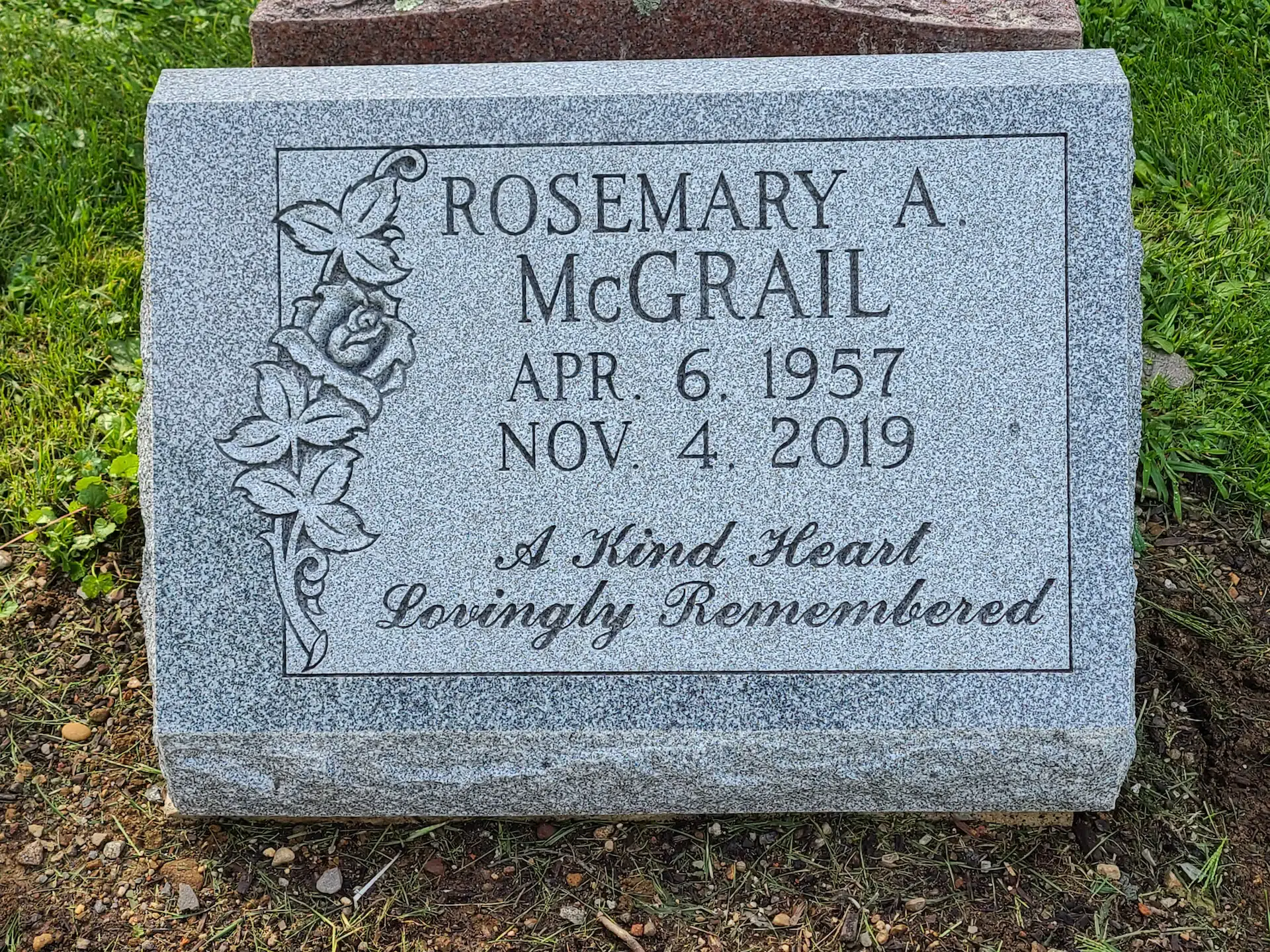 Granite Upright Monument hand-carved by Upright Monument Shop in NJ — image 2